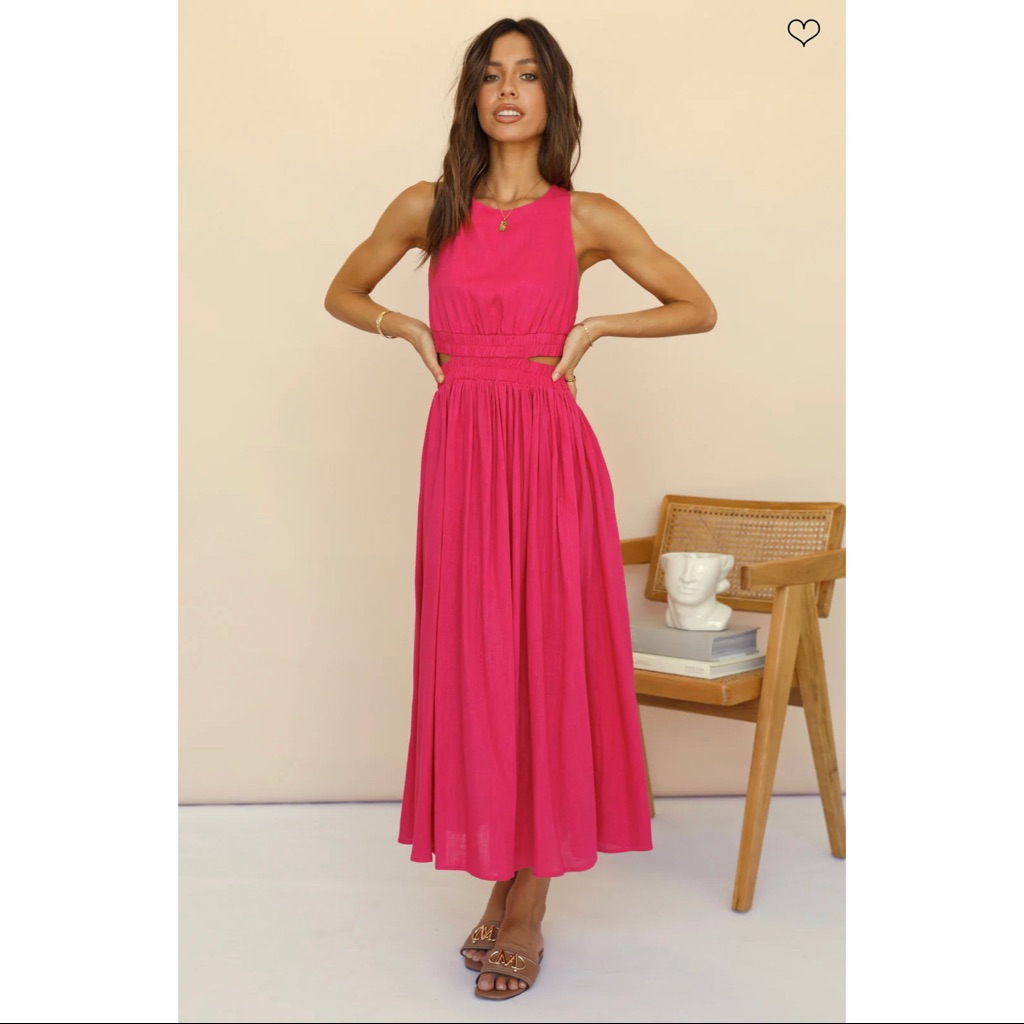 Alice Elle Best With Time Maxi Dress Pink Bnwt